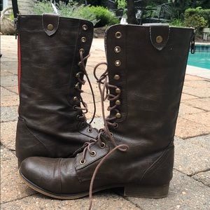 Brown Combat Boots!